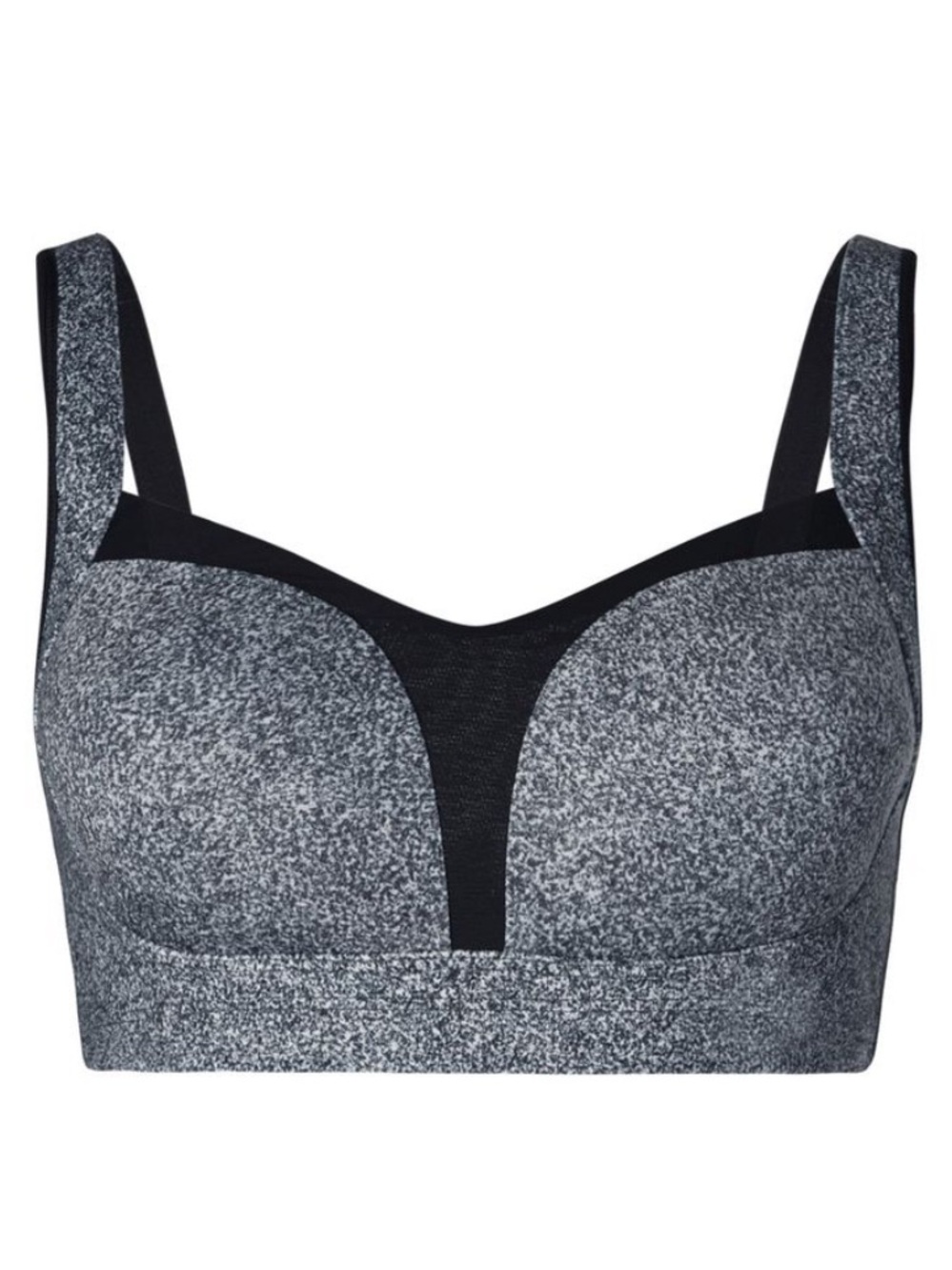 Lululemon Tata Trainer Sports Bra in rio mist white black size 34C